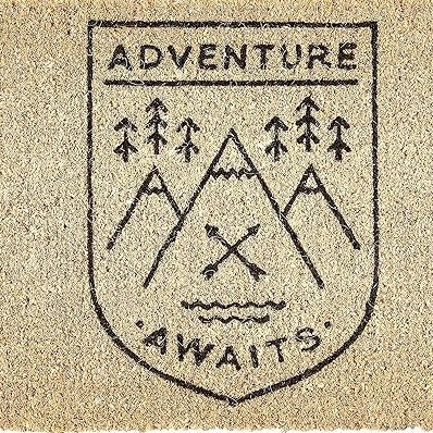 Adventure Awaits Coir Doormat