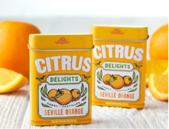 Citrus Delights Candy Tin