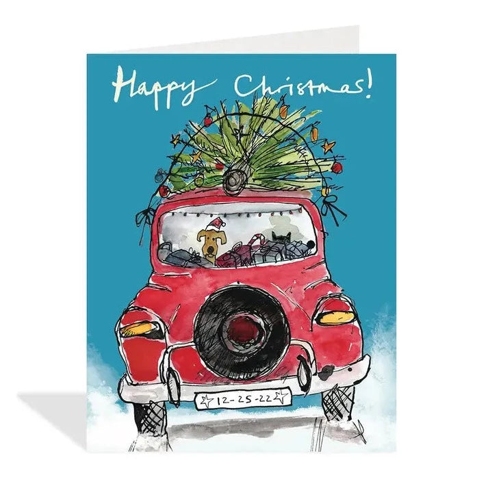 Driving Home For Christmas - Holiday Card