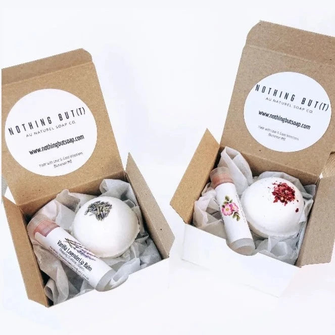 Bath Bomb & Lip Balm Gift Set